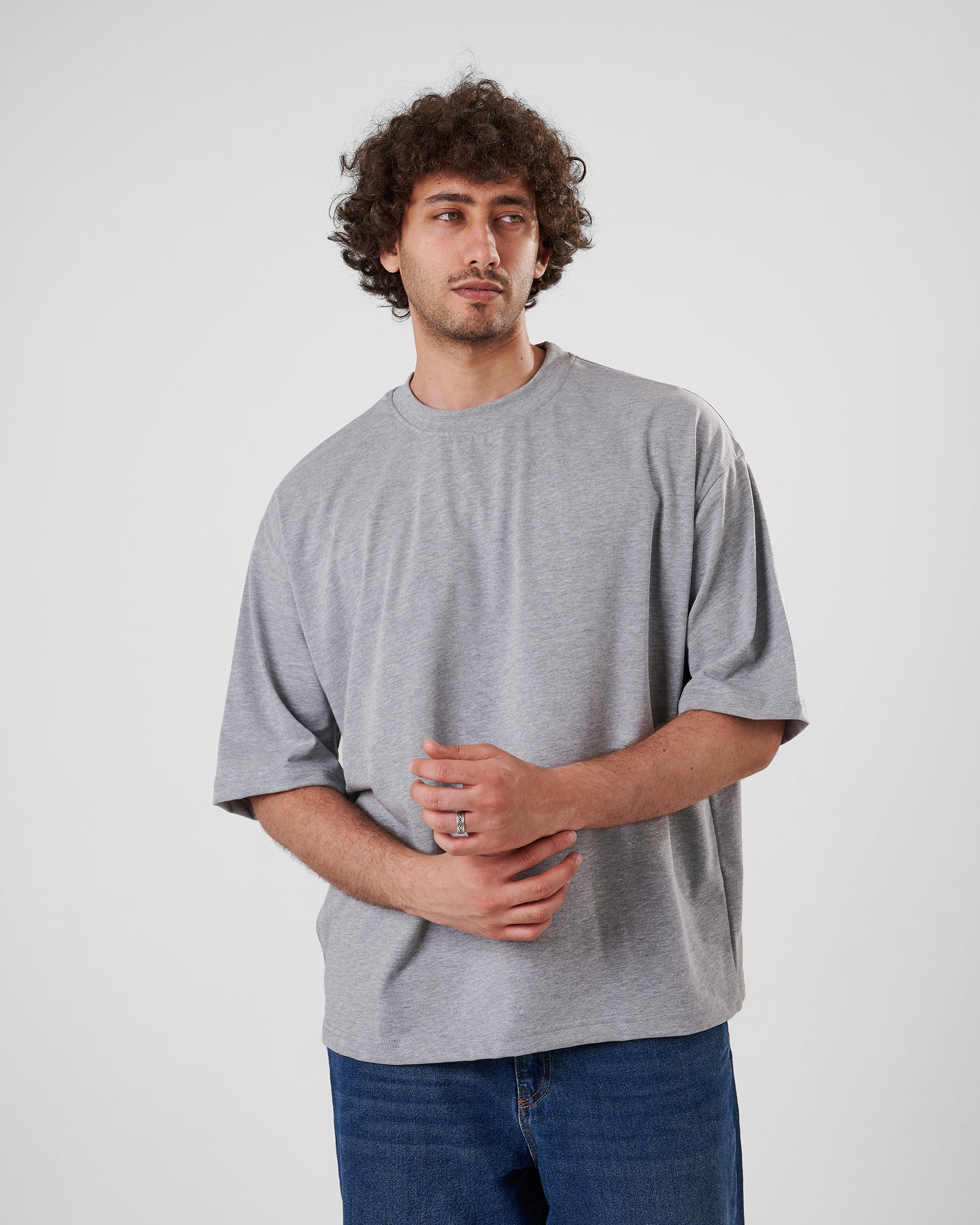 GRAY T-SHIRT OVERSIZED