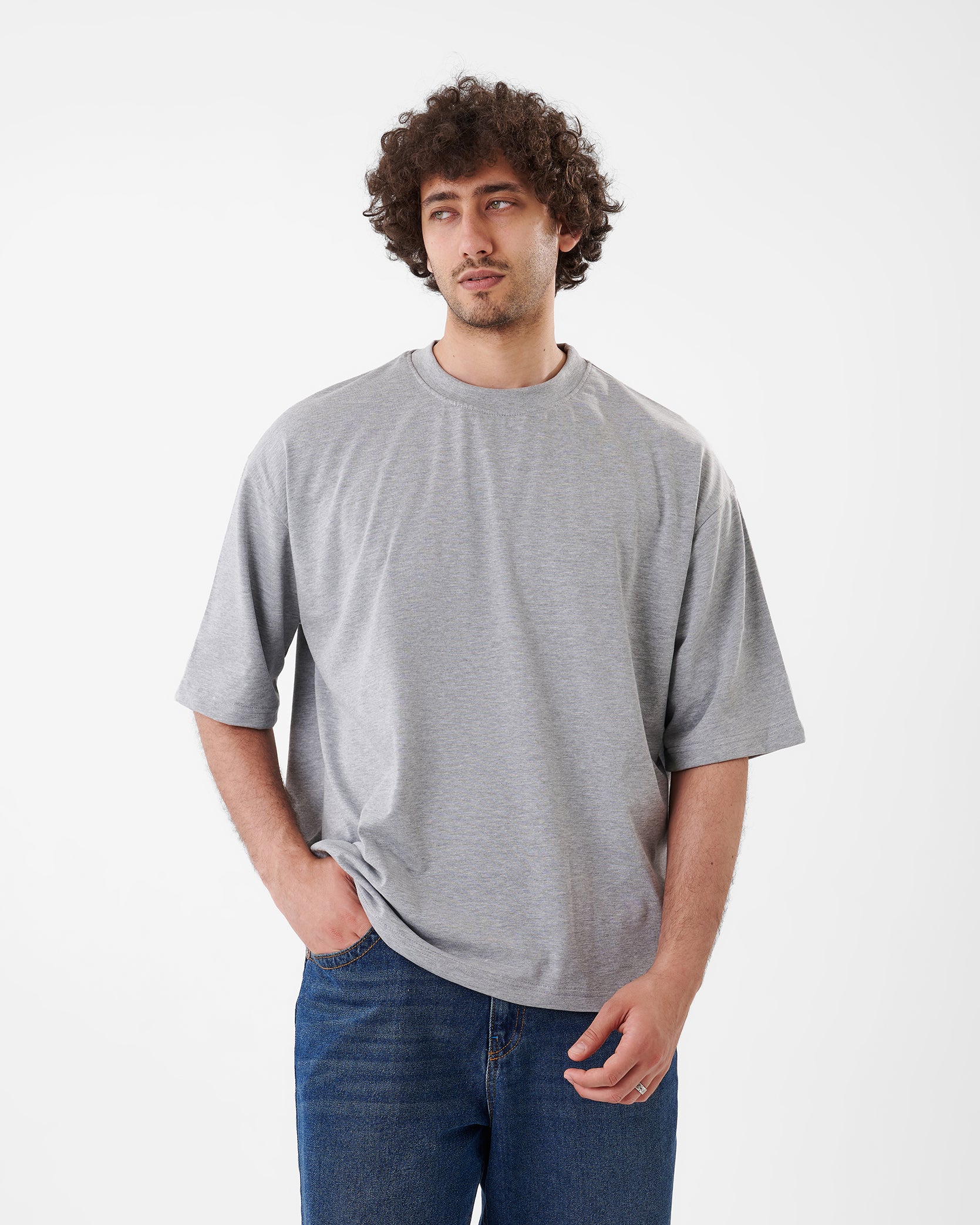GRAY T-SHIRT OVERSIZED
