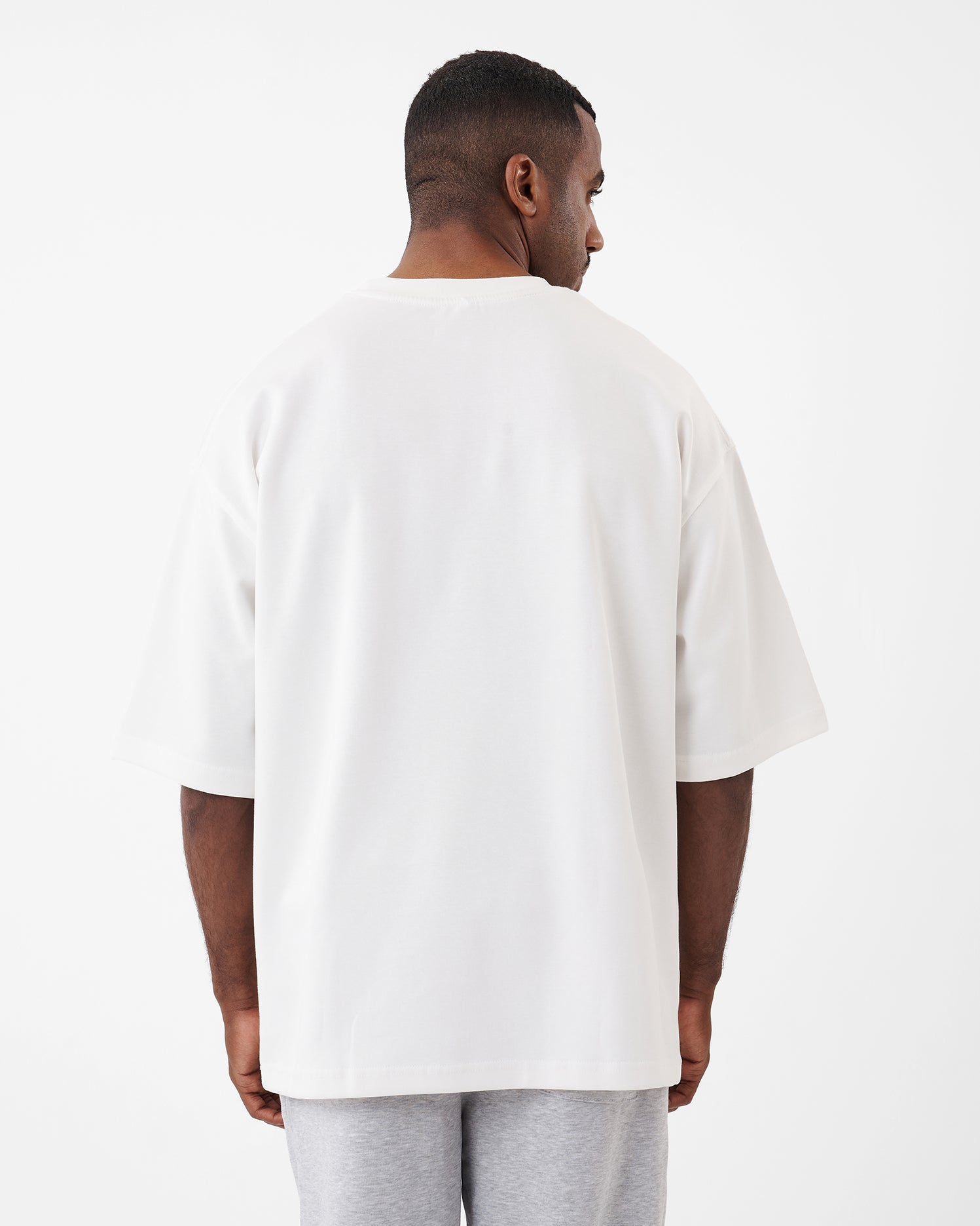 WHITE PRINTED NEW YORK T-SHIRT OVERSIZED