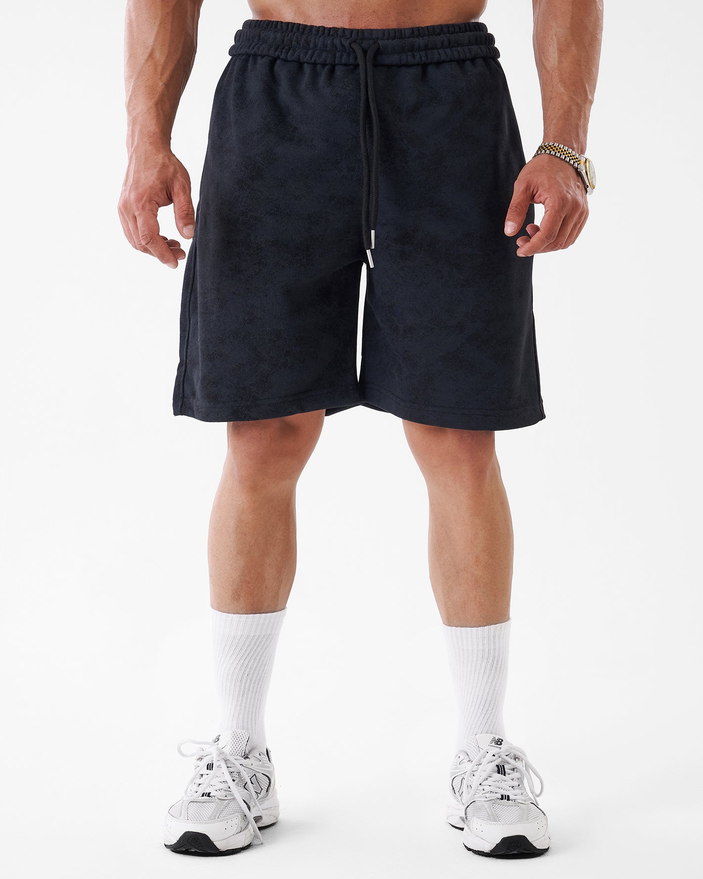 TIE-DYE BLACK SHORT