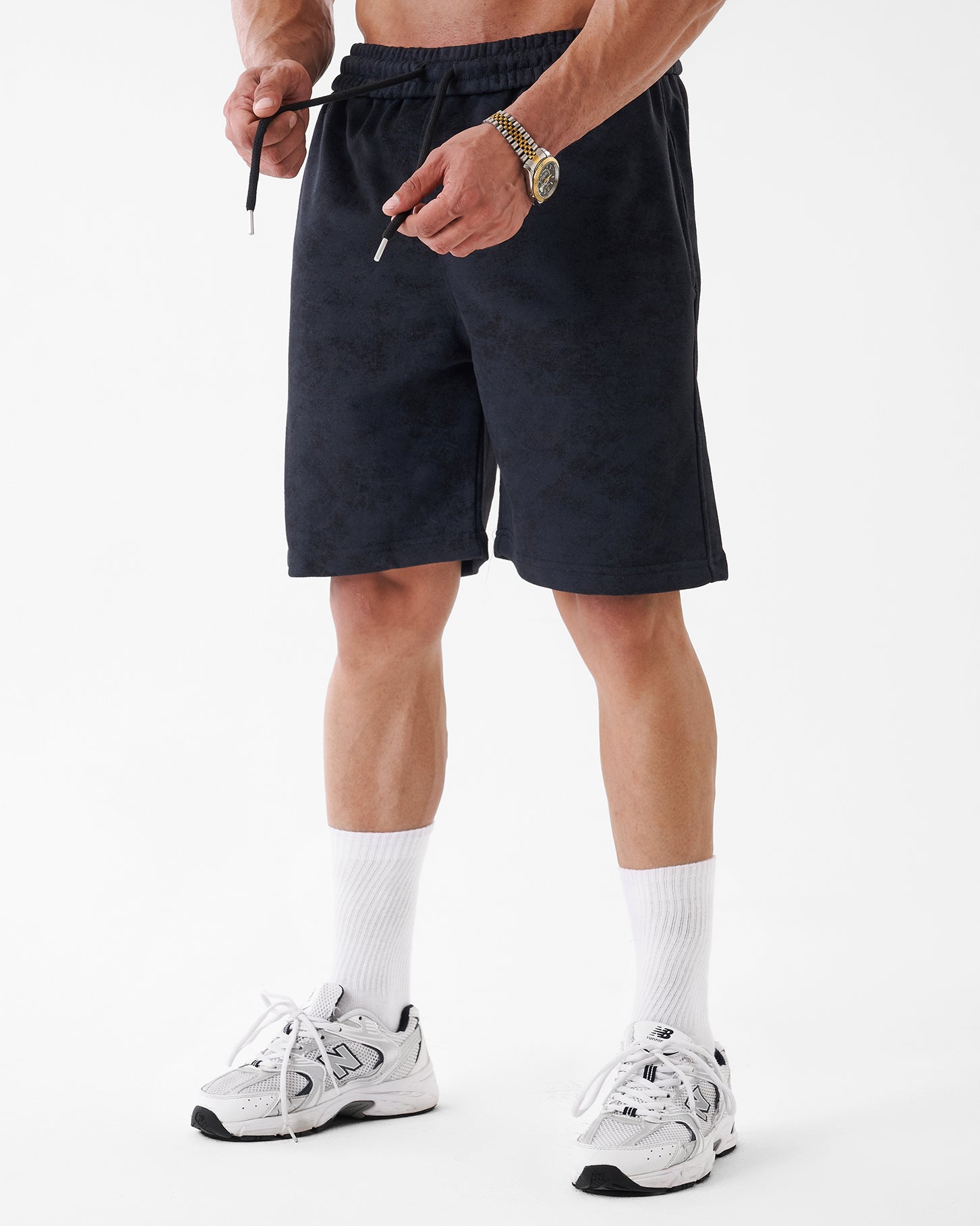 TIE-DYE BLACK SHORT