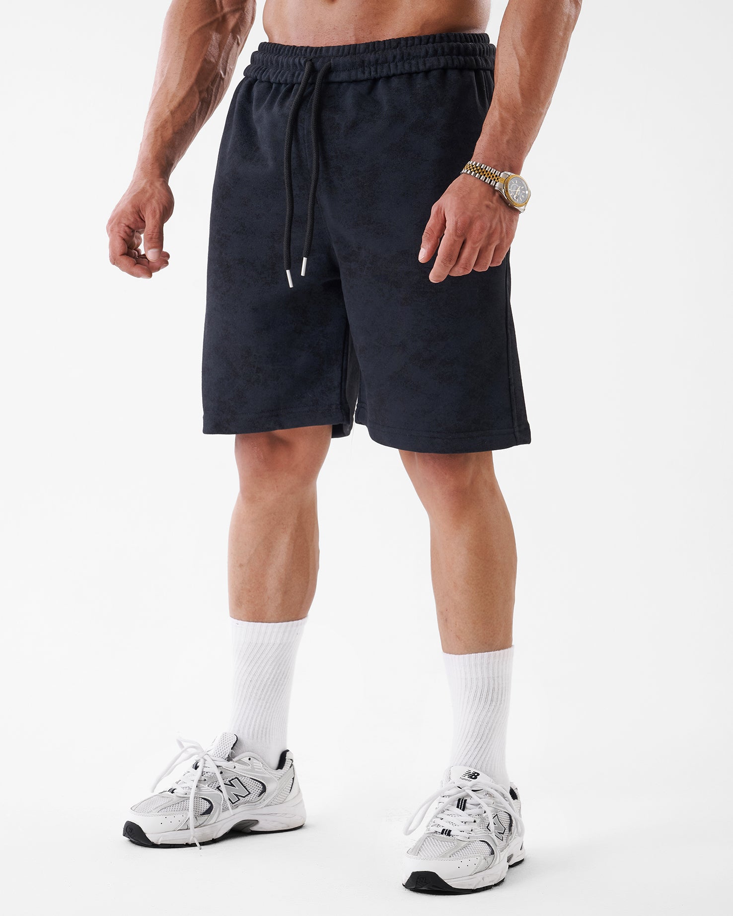 TIE-DYE BLACK SHORT
