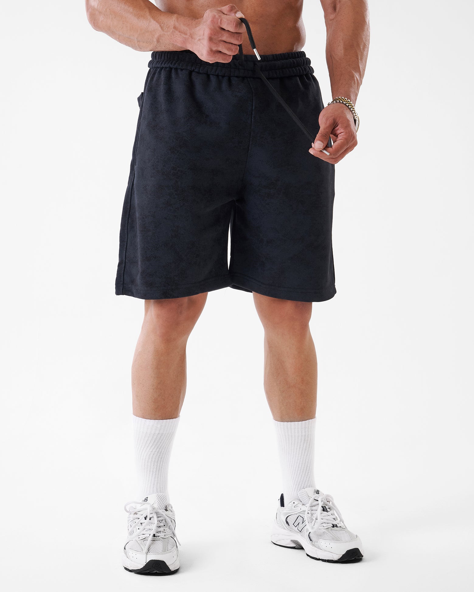 TIE-DYE BLACK SHORT