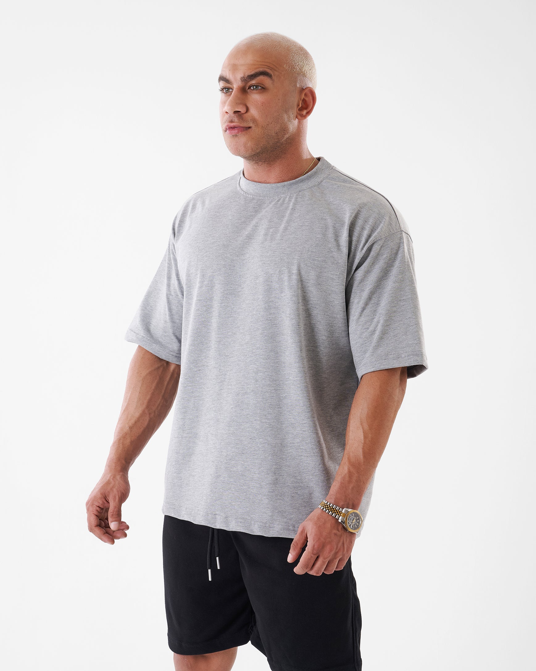 GRAY T-SHIRT OVERSIZED