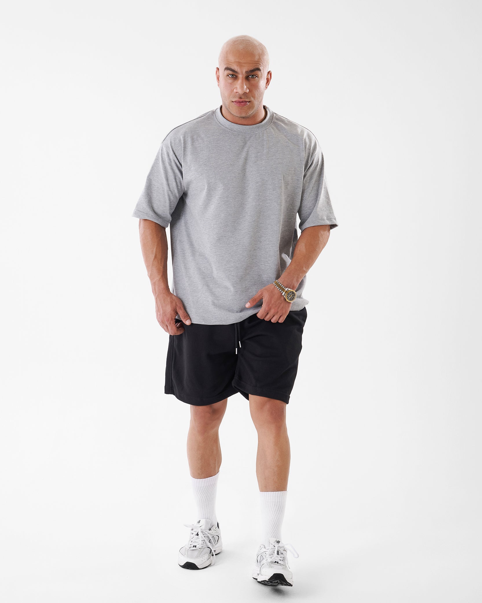 GRAY T-SHIRT OVERSIZED