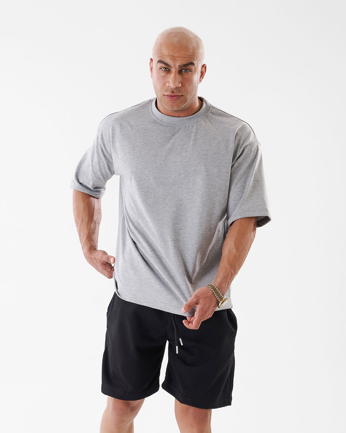 GRAY T-SHIRT OVERSIZED