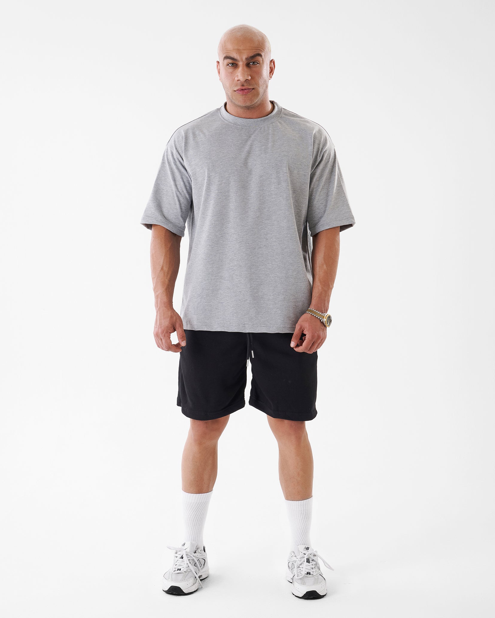 GRAY T-SHIRT OVERSIZED