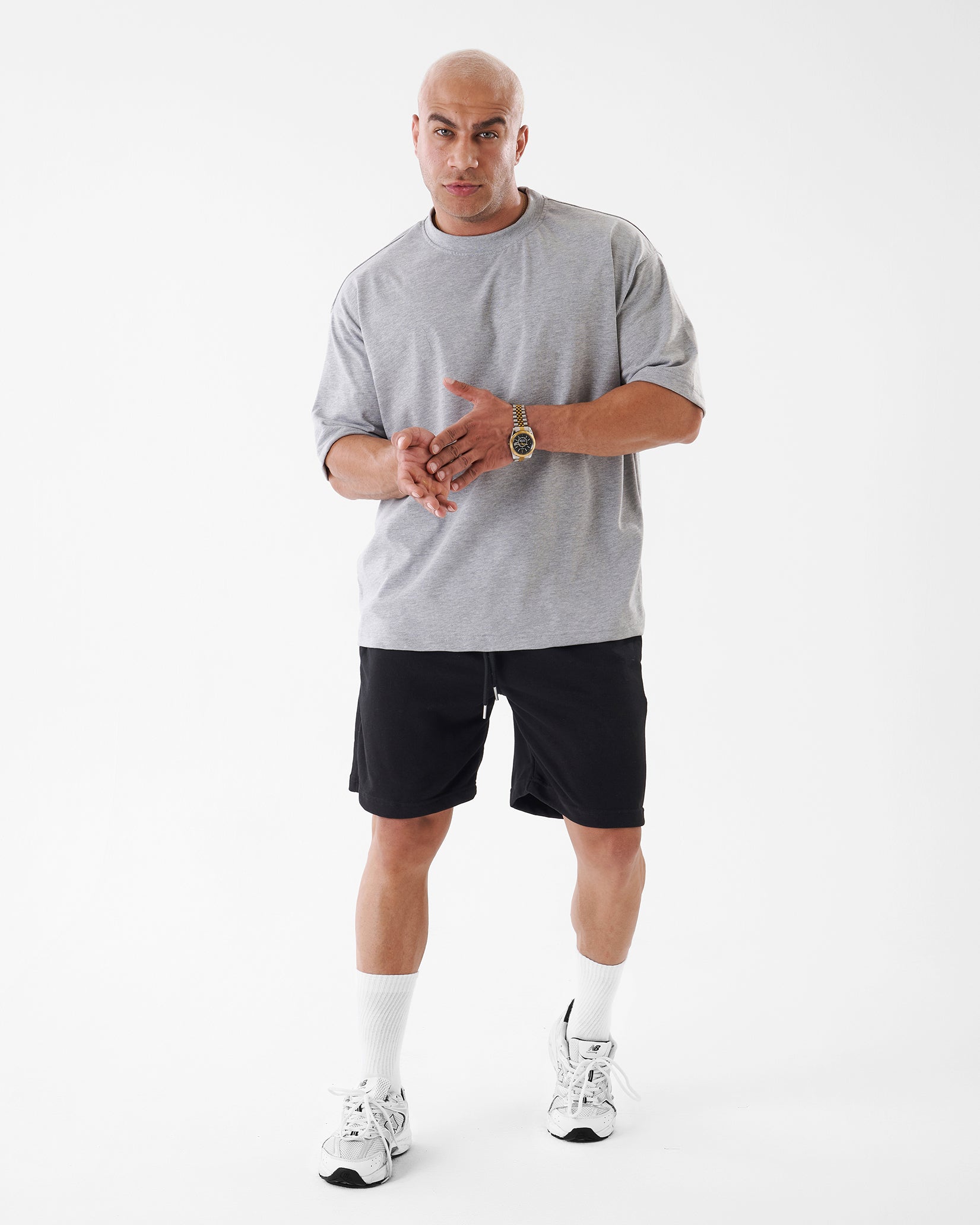 GRAY T-SHIRT OVERSIZED