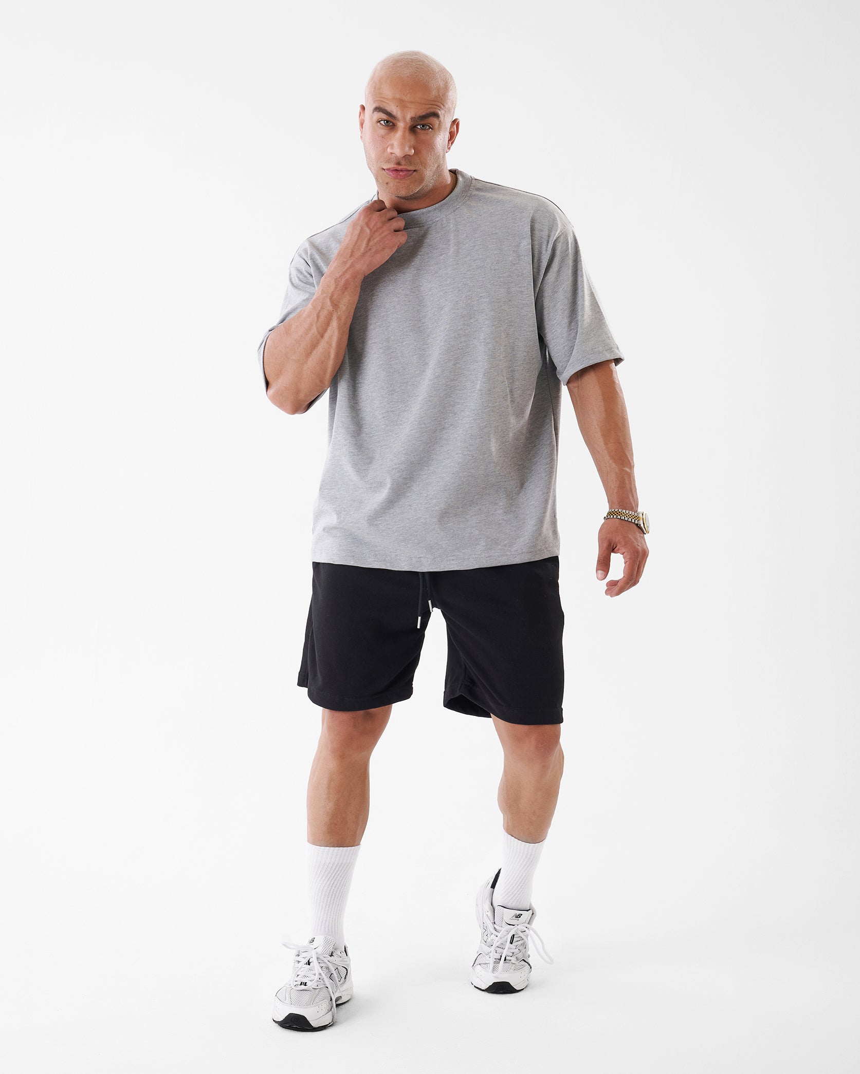 GRAY T-SHIRT OVERSIZED